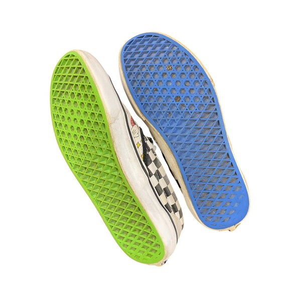 Vans X Flour Shop Slip-On Shoes With Fun Print & Checkerboard Accents Womens Siz - Picture 3 of 6